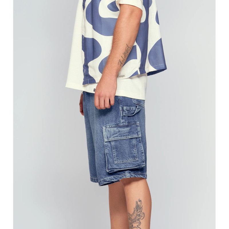 TYPER - Bermuda Tipo Cargo Para Hombre Typer