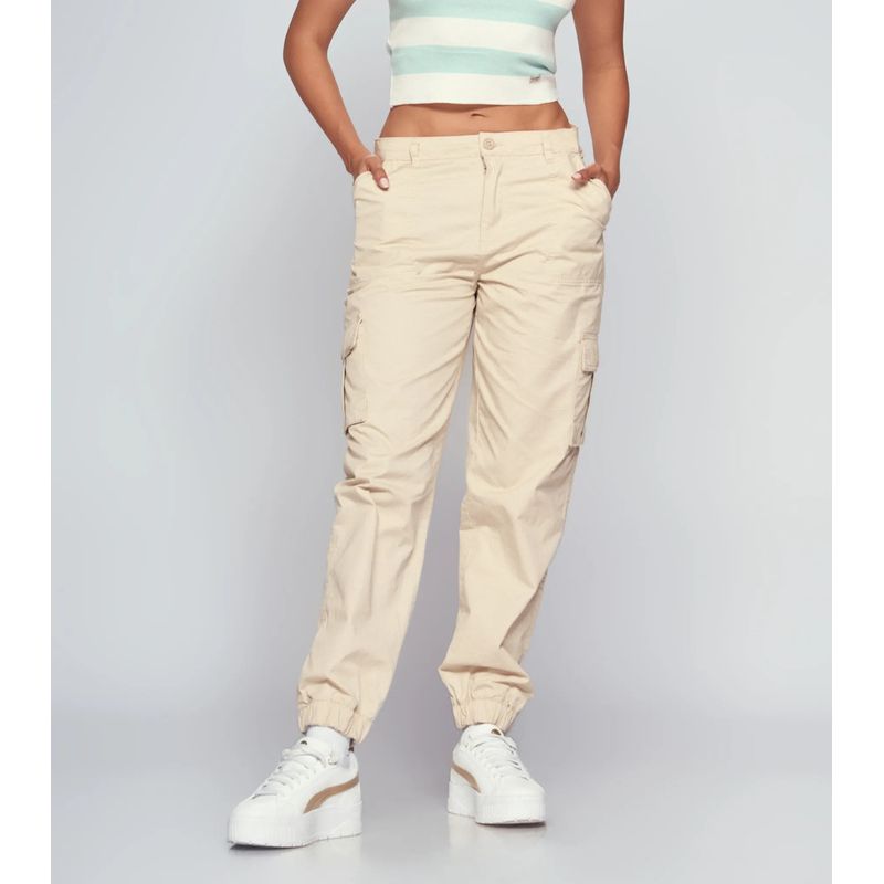 UNSER - Jogger Unicolor Con Bolsillos Tipo Cargo Unser