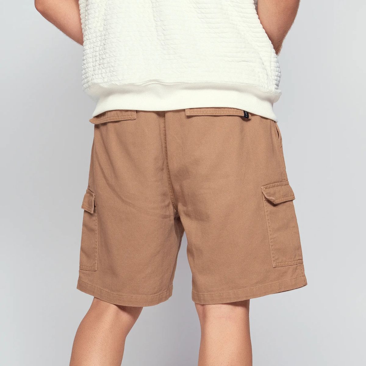 TYPER - Bermuda Baggy Cargo Encauchada Para Hombre Typer