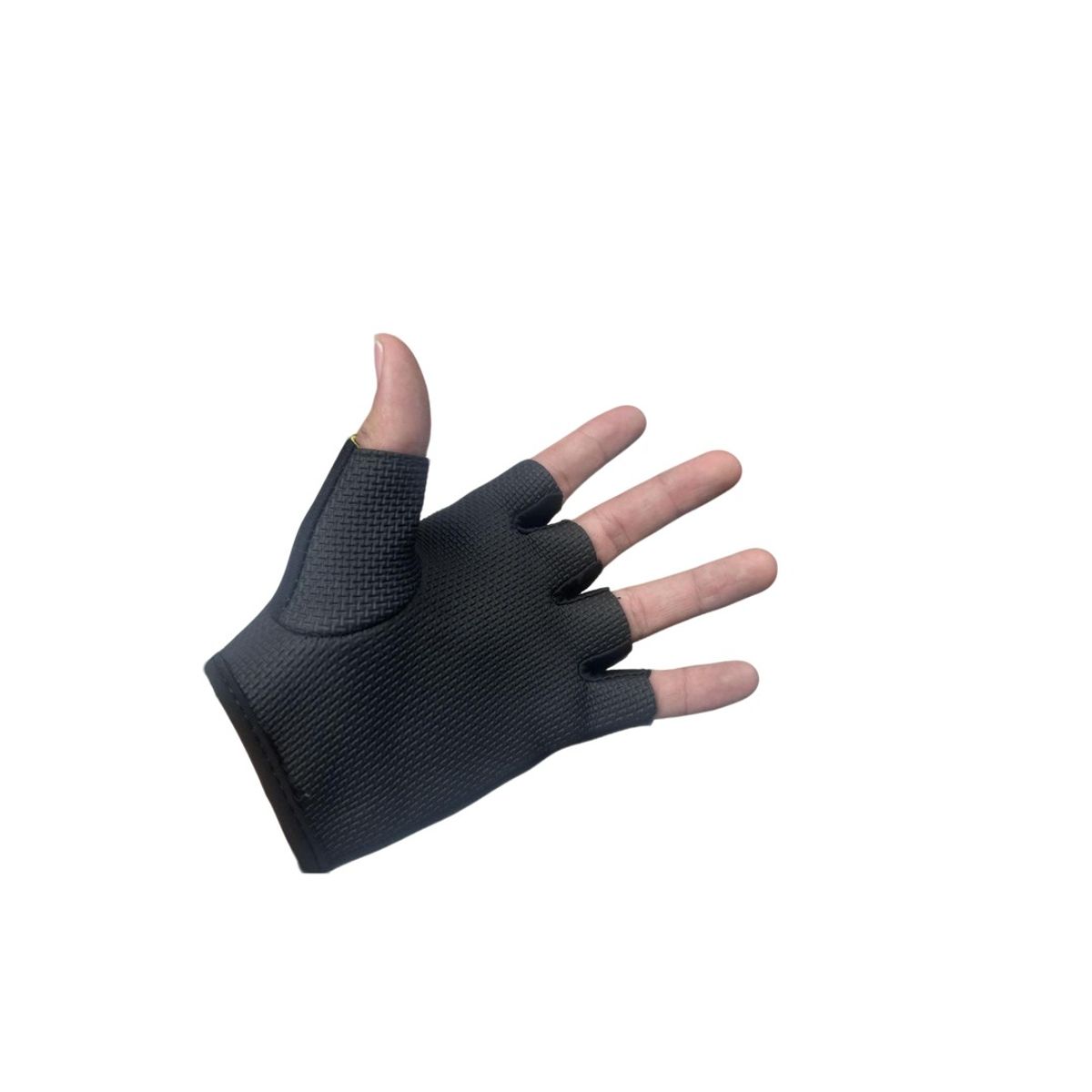 GENERICO - guantes gimnasio sin dedos color negro