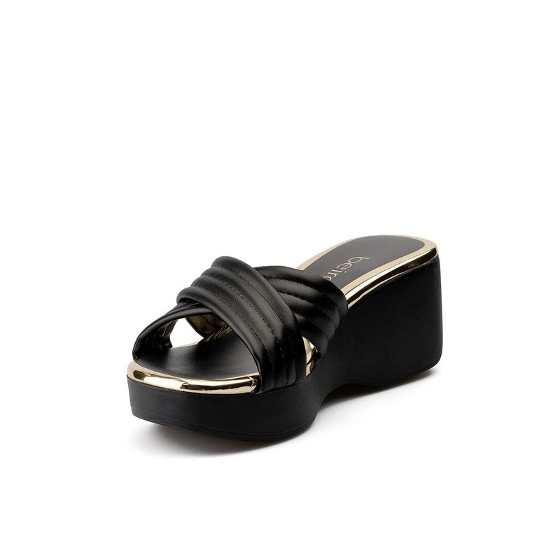 BEIRA RIO - Plataforma para mujer Beira Rio Negro-Dorado 0228455-304DORADO
