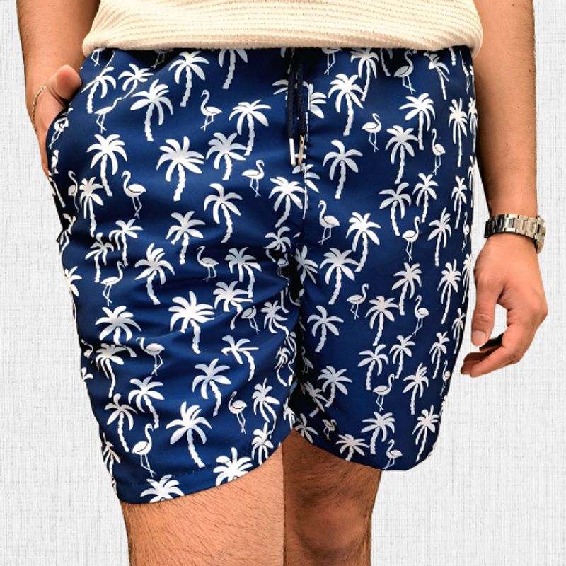 SHAKTIS - Pantaloneta Shaktis Estampada Antifluido Azul Oscuro 1314.