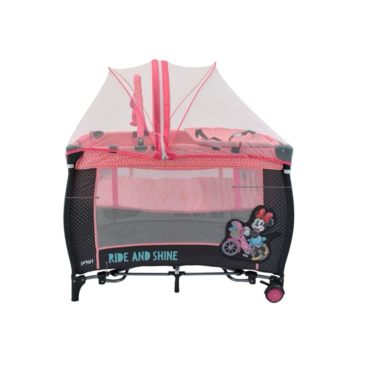 MAXIBABY - Cuna Corral Para Bebe Mecedora Toldillo 2nivel Cambiador