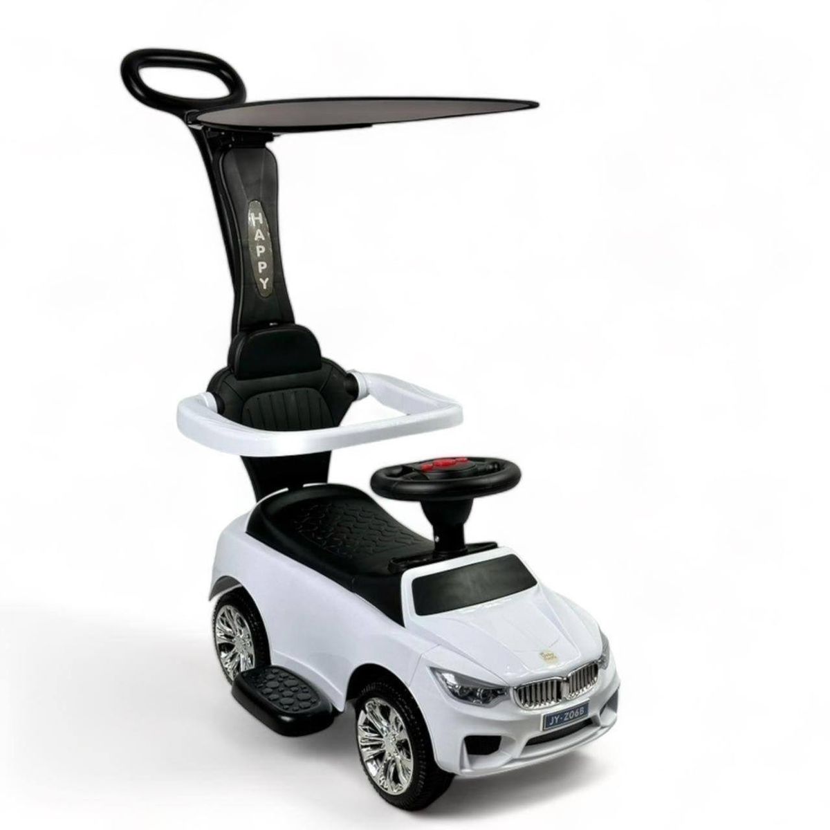 BRITOCHET - Carro Paseador Niño Montable LL/Giratorias Música 1 a 4 Años REF  Z-06  BLANCO