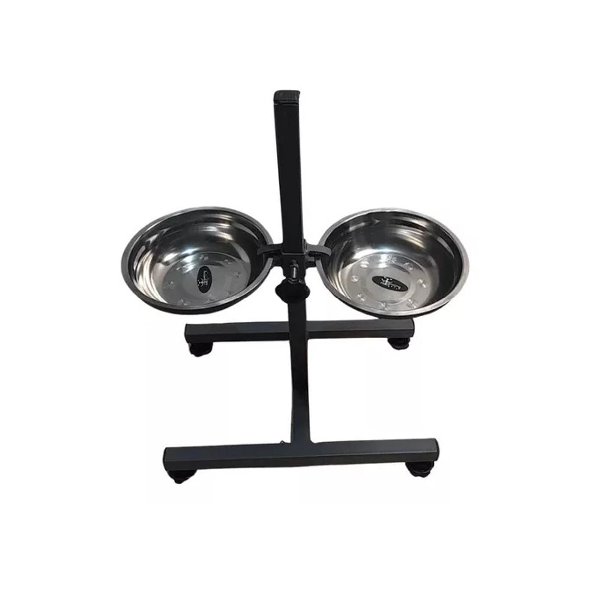 GENERICO - Comedero Doble Con Base Graduable Para Perros medianos