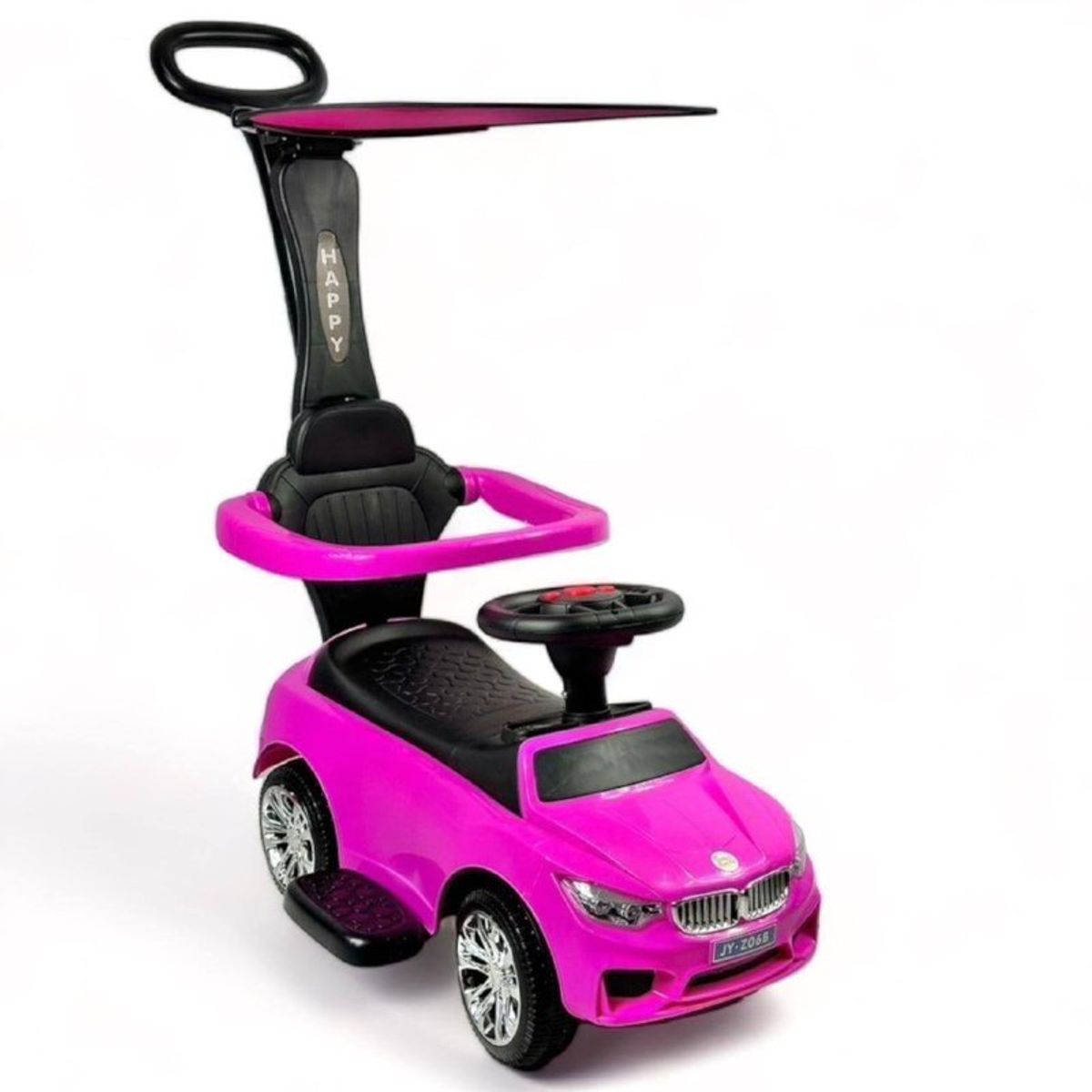 BRITOCHET - Carro Paseador Niño Montable LL/Giratorias Música 1 a 4 Años REF  Z-06  ROSADO