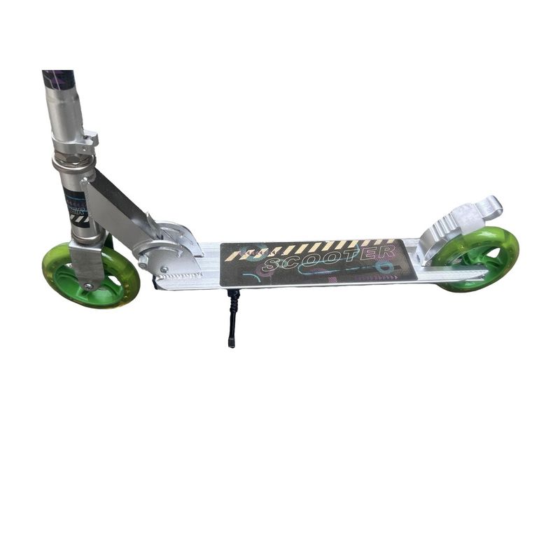 GENERICO - scooter plegable de aluminio con luces en ruedas