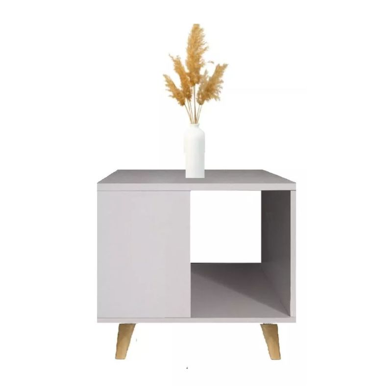 GENERICO - Mesa De Centro Mesa Auxiliar Mesa Para Sala Minimalista Color Blanco