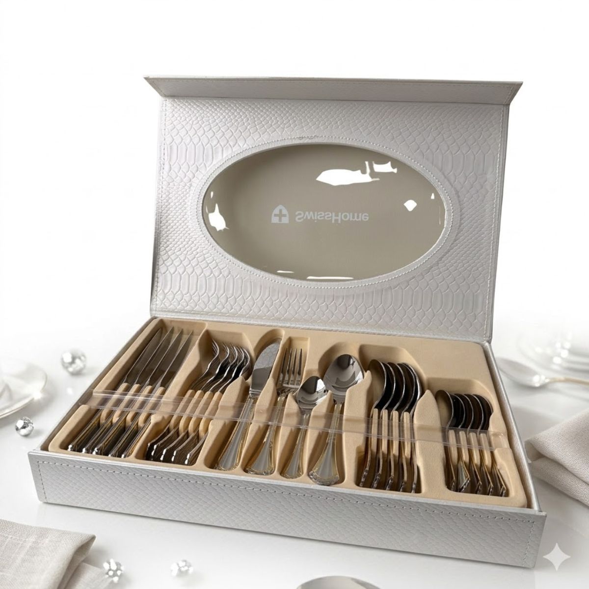 SWISSHOME - Set De Cubiertos Swisshome En Acero Quirúrgico Inoxidable