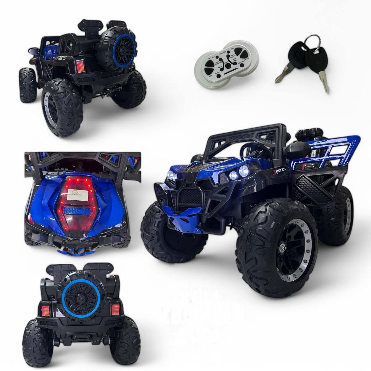 BRITOCHET - Carro Eléctrico Niño Montable 4x4 REF 5218 AZUL