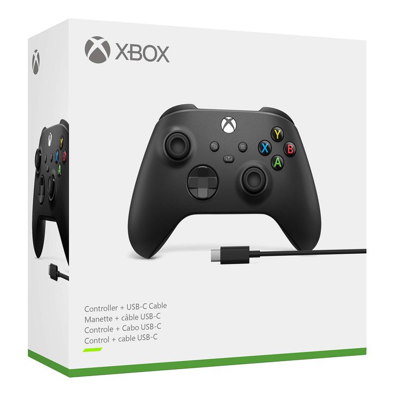 XBOX - Control Inalámbrico XBOX + Cable USB-C Negro