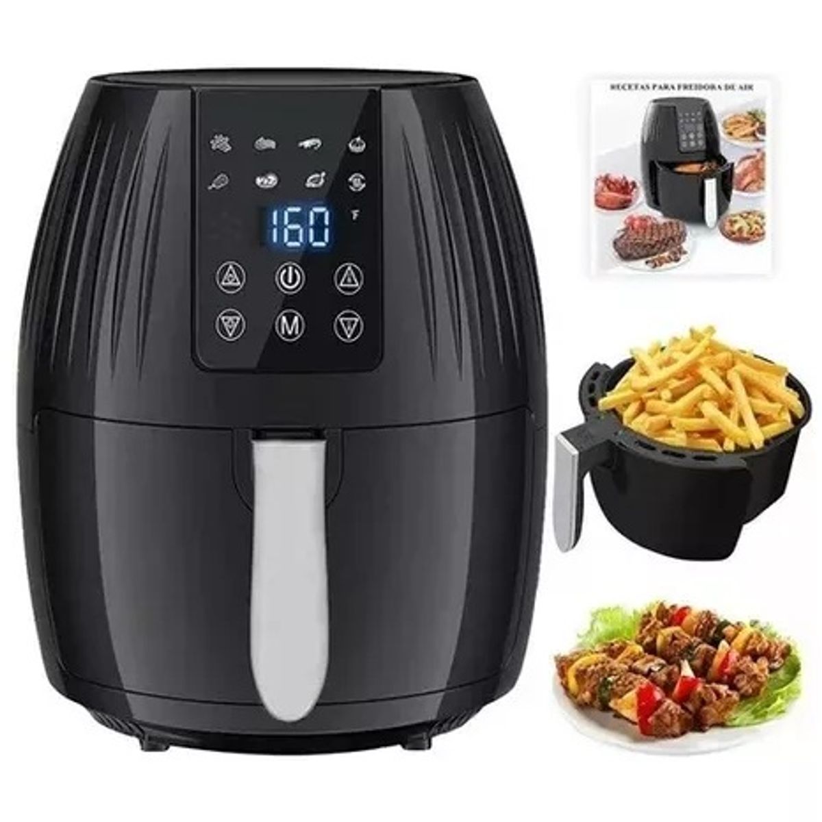 GENERICO - Freidora De Aire Tigers Esencial De 45l Color Negro 110v