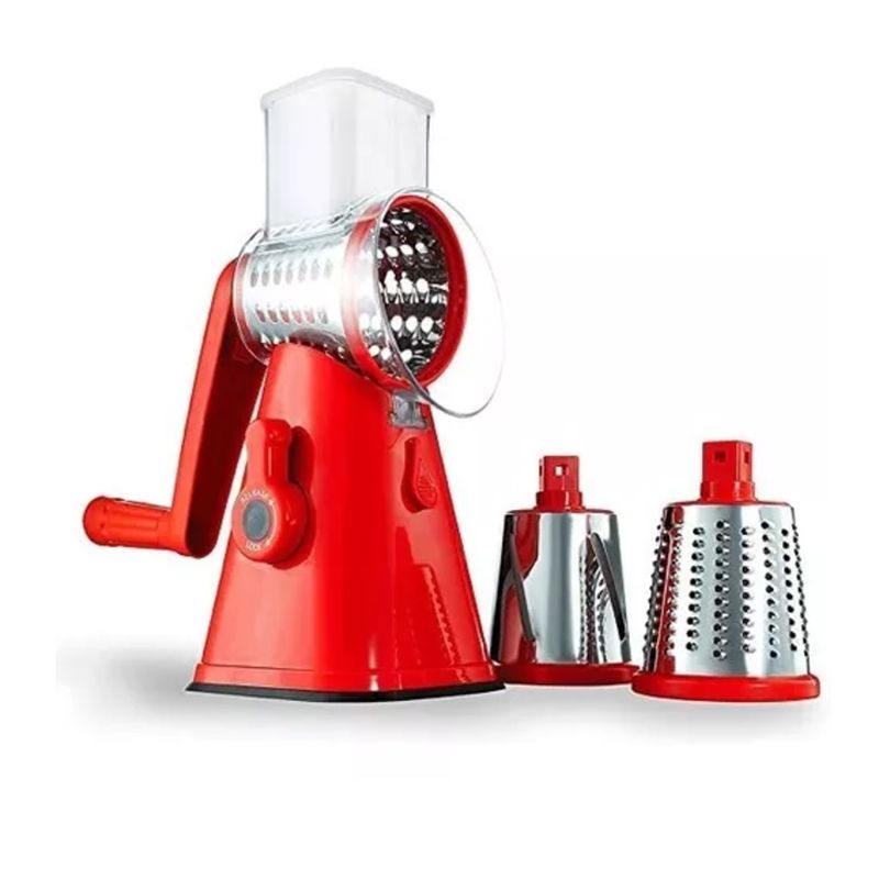 GENERICO - Nutrislicer 3-en 1 Mandolina Giratoria Pica/corta Verduras