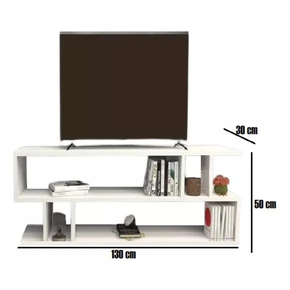 GENERICO - Mesa Tv, Centro De Entretenimiento, Televisión 1 Mueble Color Blanco