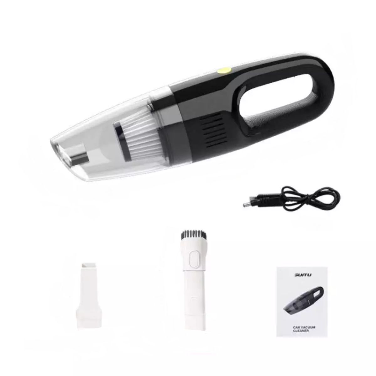 GENERICO - Aspiradora Inalámbrica Recargable De Mano Para Carro negro