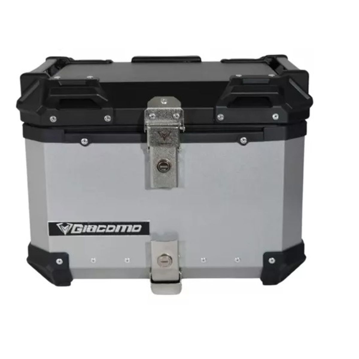 GIACOMO - Maletero/baúl Giacomo 45 Litros 100% Aluminio Moto Plateado