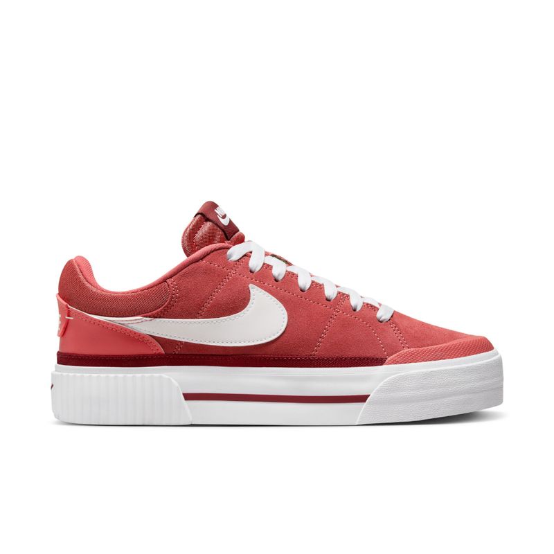 NIKE - Tenis Nike Court Legacy Lift Mujer-Rojo