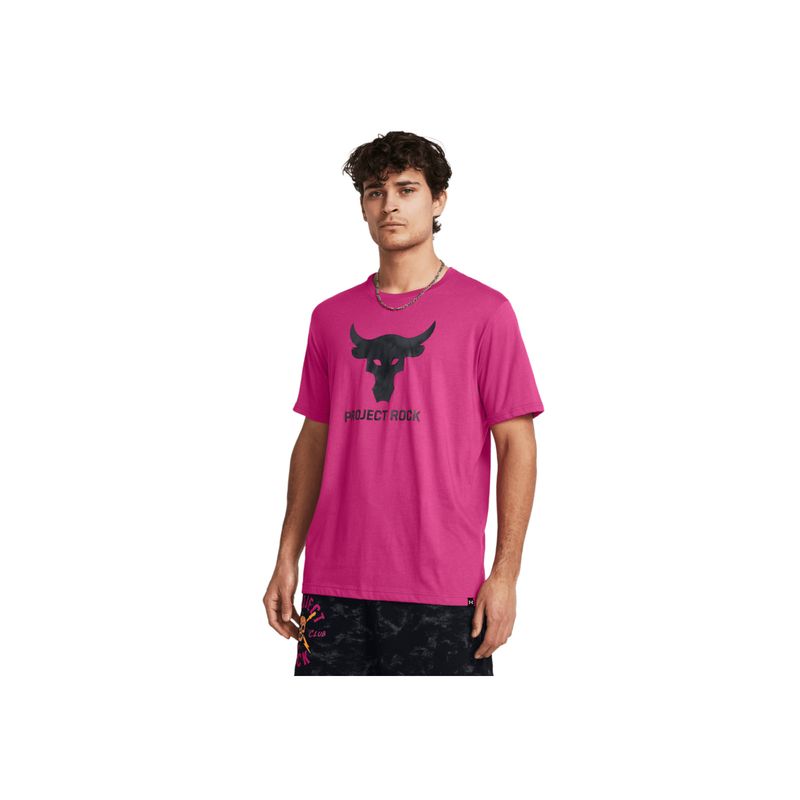 UNDER ARMOUR - Camiseta Hombre UNDER ARMOUR PJT RCK PAYOF GRAPHC Rosa UNDER ARMOUR.