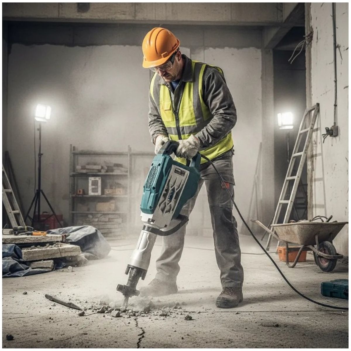 STONE TOOLS - Demoledor electrico mecanico taladro demoledor para trabajo pesado