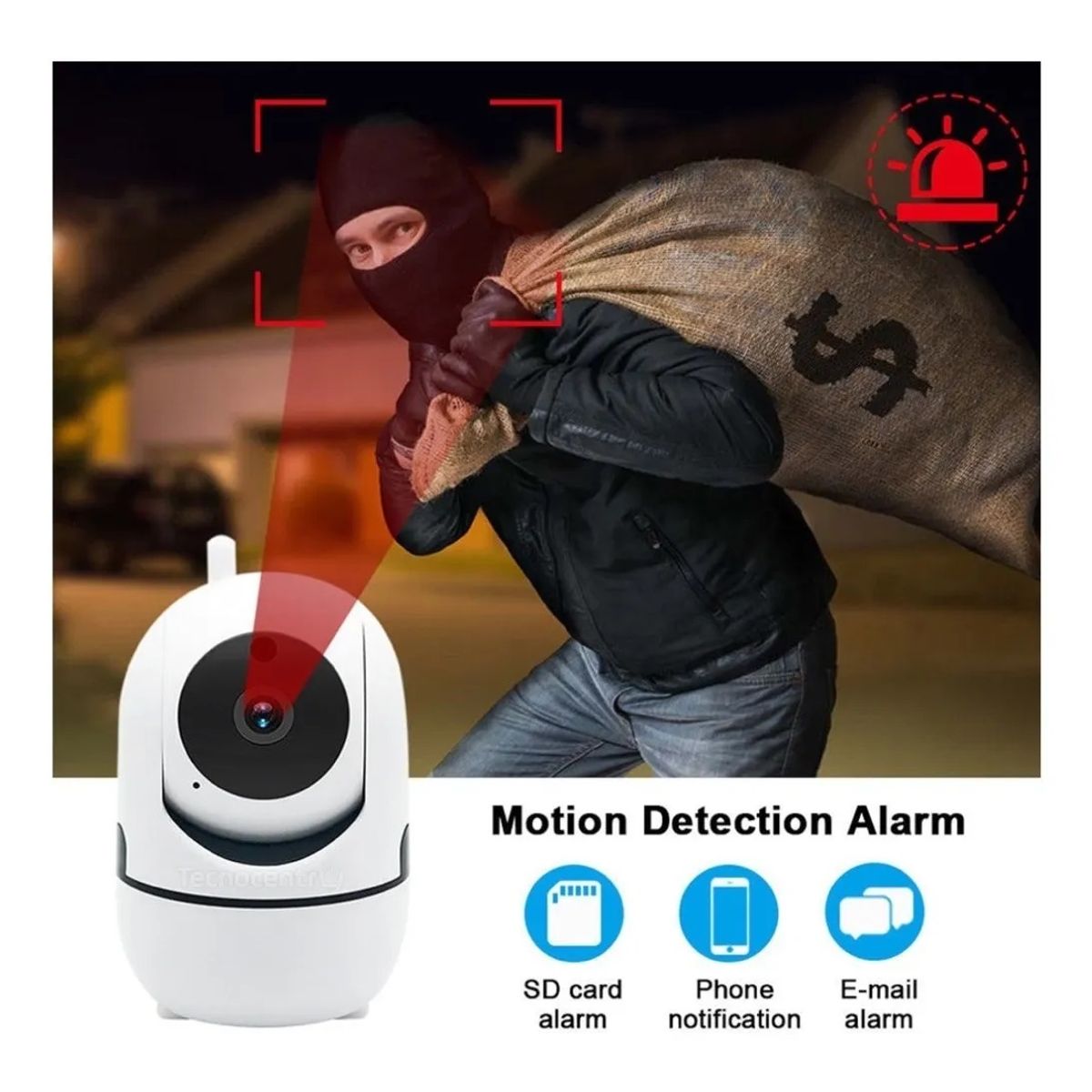 AWEI - Camara de Vigilancia seguridad para interior giro de 360º Promocion