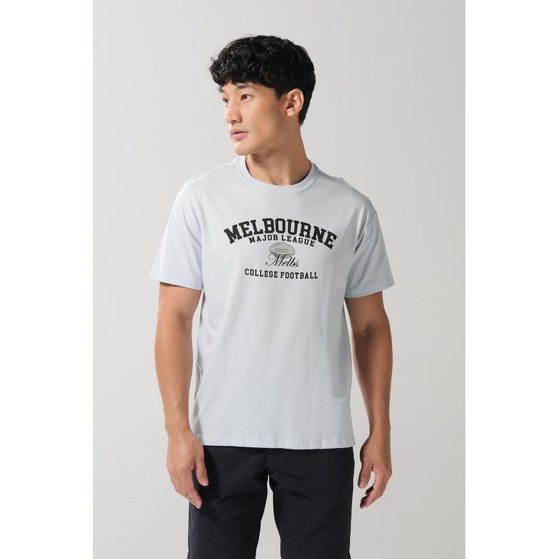 KOAJ - KOAJ Camiseta manga corta unicolor con estampado en frente est HOMBRE