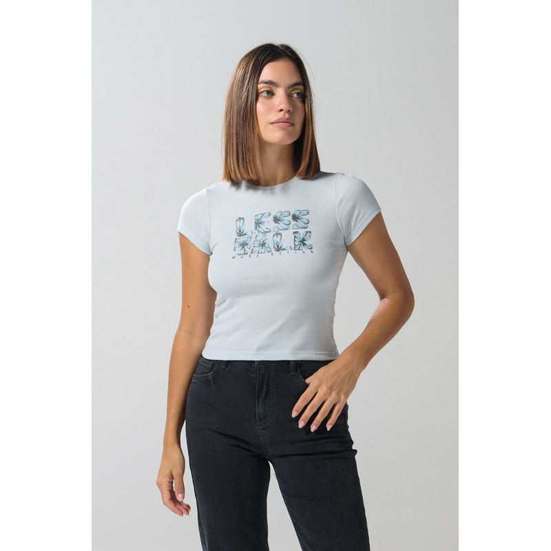 KOAJ - KOAJ CAMISETA AJUSTADA PARA MUJER EN TELA ACANALADA MUJER