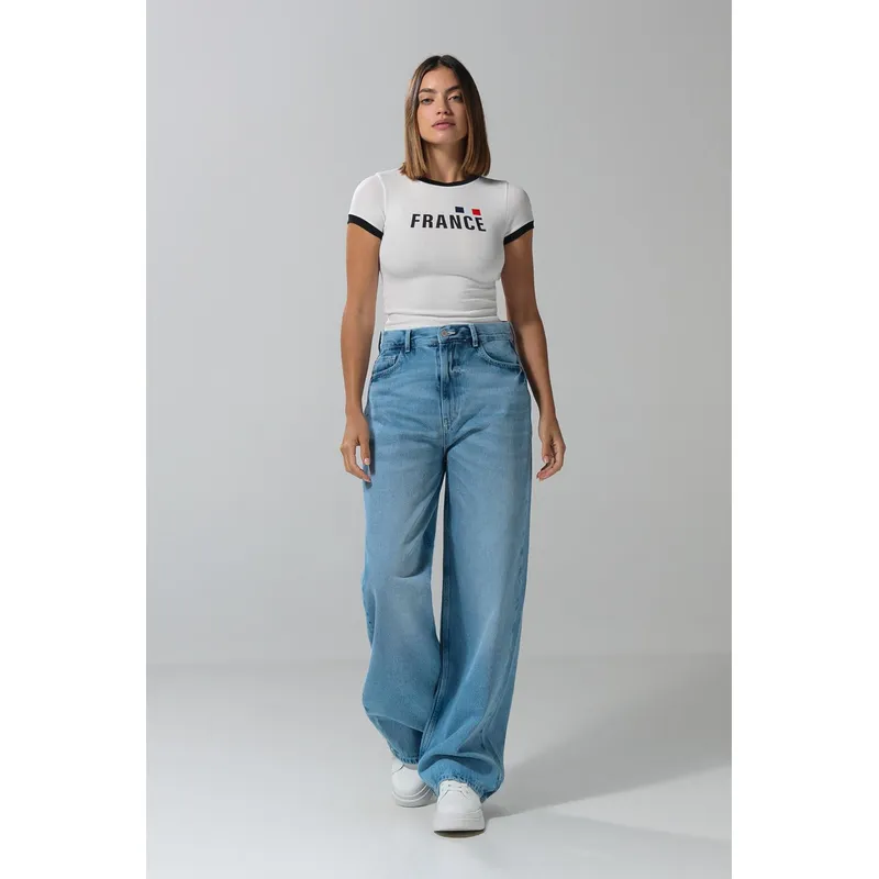 Azul Claro Jeans Anchos Para Mujer BogotÃ¡ KOAJ Jean Azul Claro