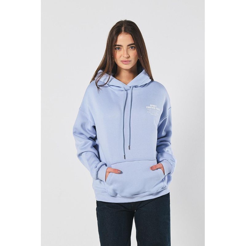 KOAJ - KOAJ Buso con capota para mujer oversize estampado en frente y MUJER