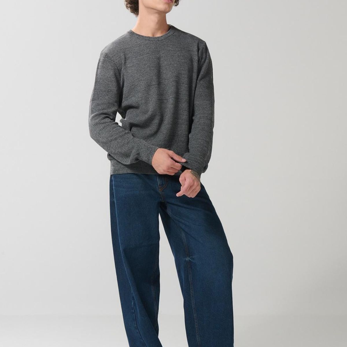 KOAJ - KOAJ Pantalon jean barrel, fit contemporáneo, y ultra tenden Hombre