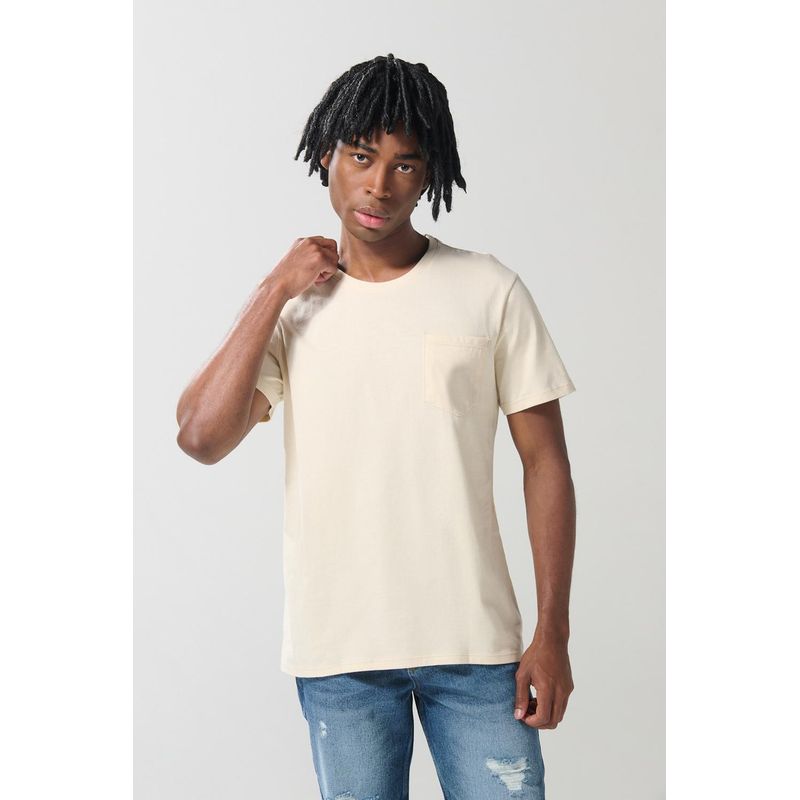 KOAJ - KOAJ Camiseta manga corta unicolor con bolsillo delantero HOMBRE
