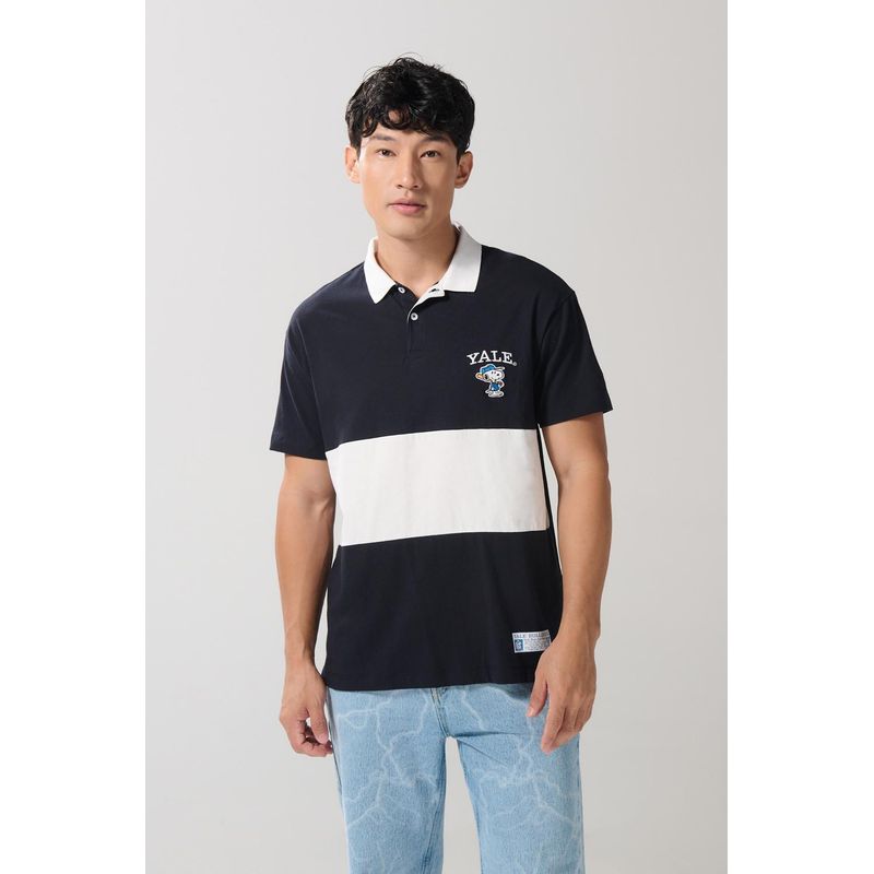KOAJ - KOAJ Camiseta polo manga corta con estampado en frente de YALE HOMBRE