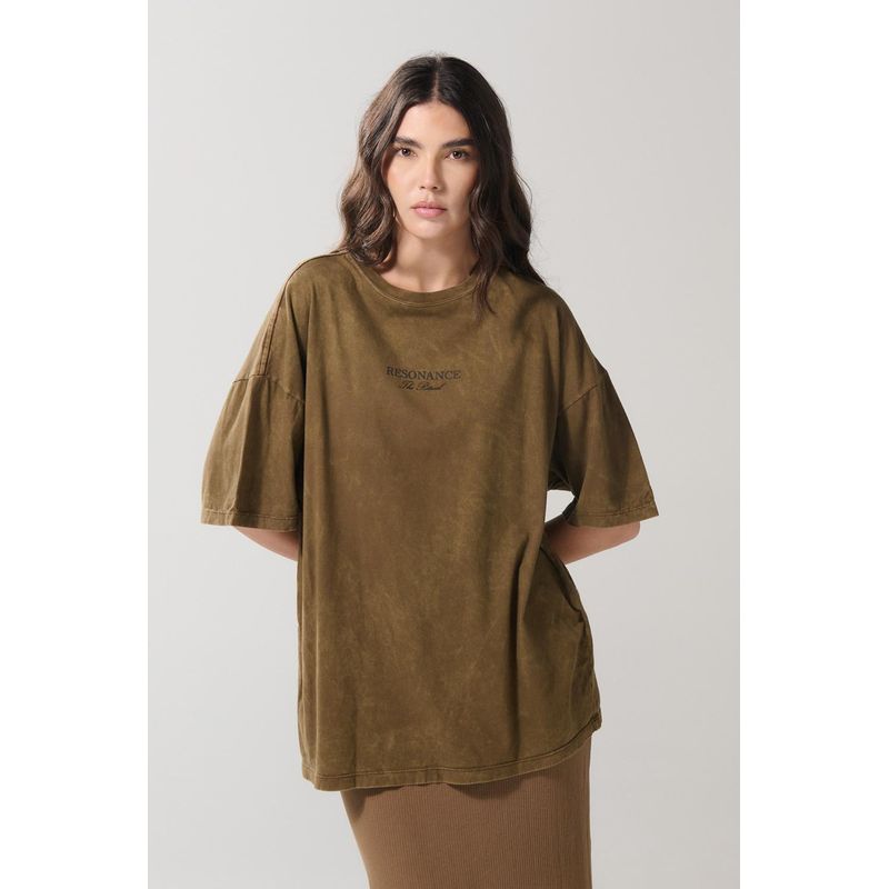 KOAJ - KOAJ Camiseta femenina manga corta con estamado en frente proc MUJER