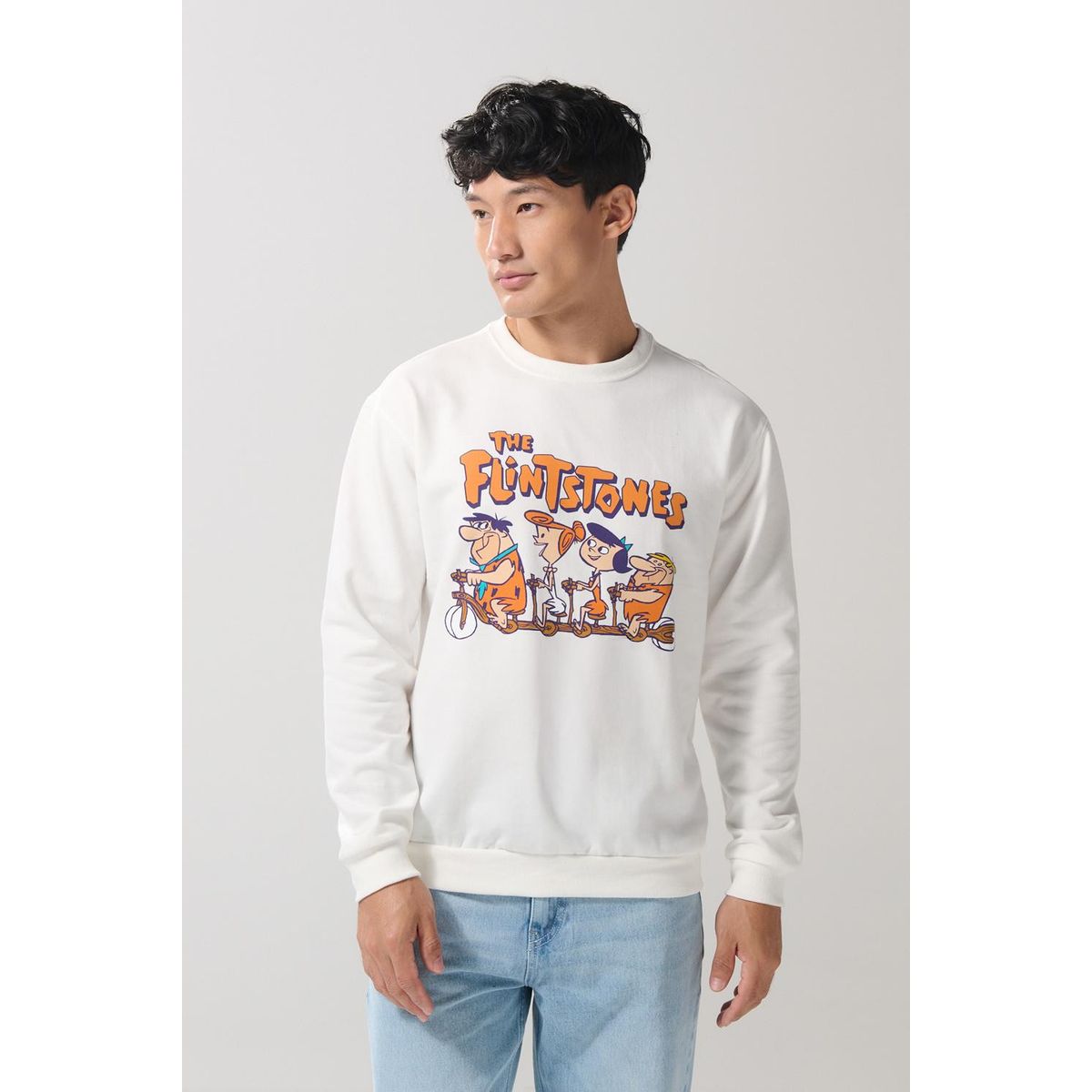 KOAJ - KOAJ Buzo cuello redondo con estampado en frente de Los Pica Hombre