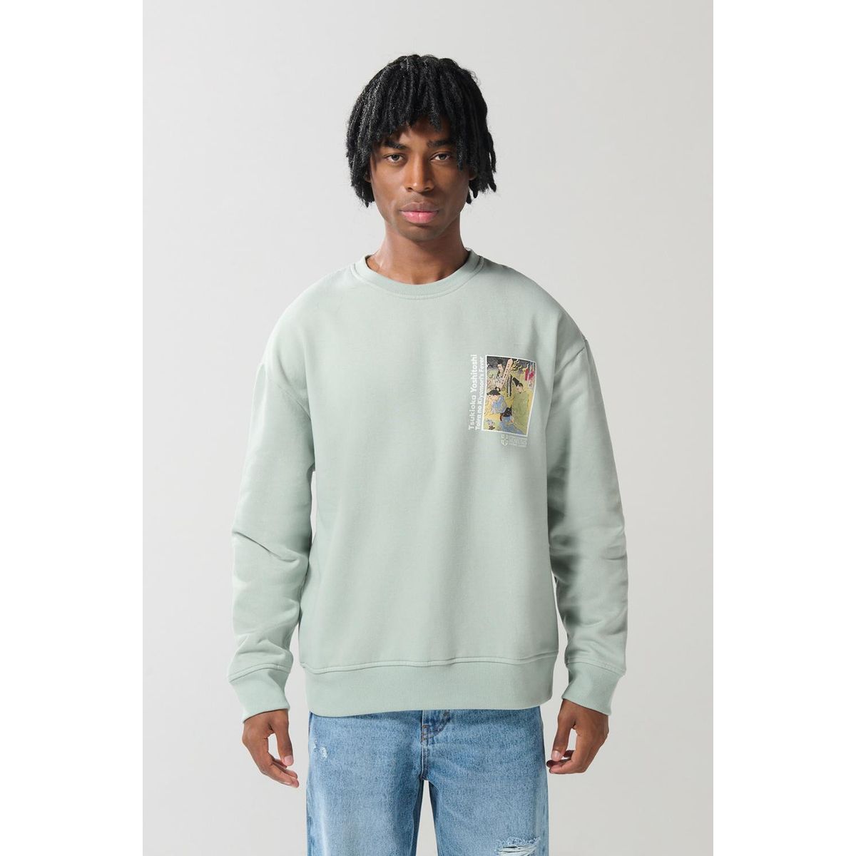 KOAJ - KOAJ Buzo cuello redondo con estampado en frente de Cambridg Hombre