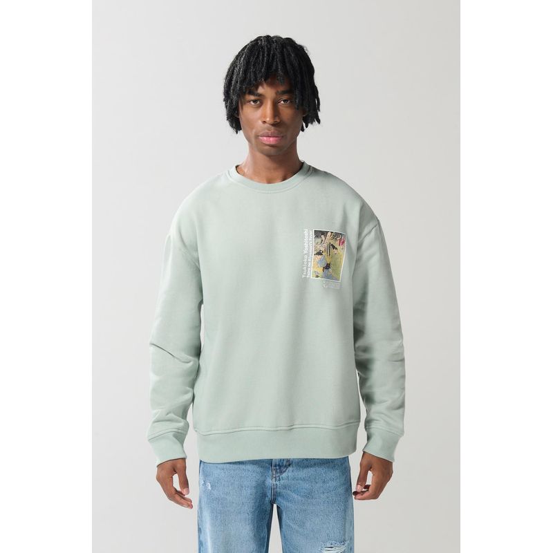 KOAJ - KOAJ Buzo cuello redondo con estampado en frente de Cambridge HOMBRE