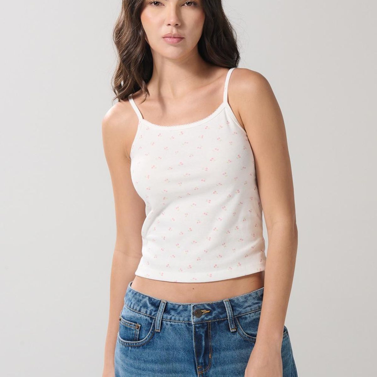 KOAJ - KOAJ Camiseta de tiras estampada Mujer