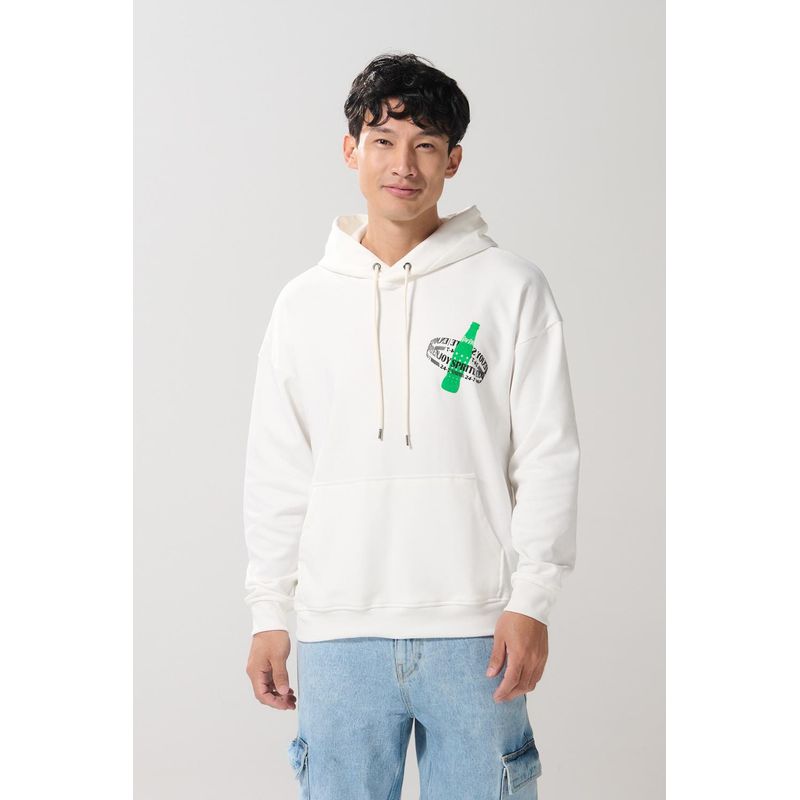 KOAJ - KOAJ Buzo con capota con estampado en frente y mangas de Sprit HOMBRE