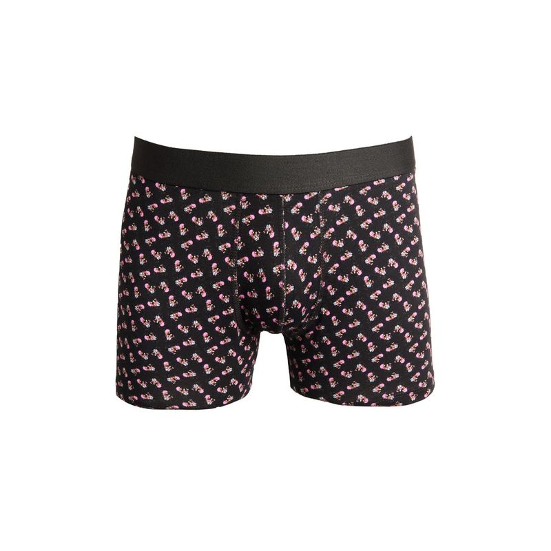 KOAJ - KOAJ Bóxer brief-medio negro con diseño de Coraje HOMBRE