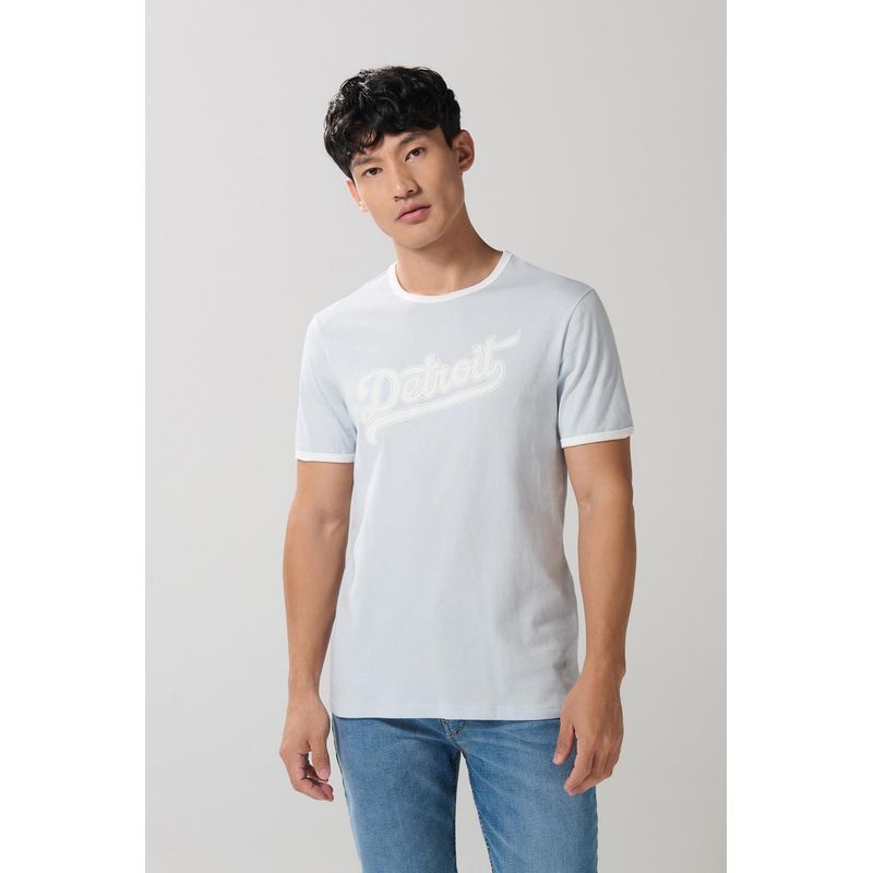 KOAJ - KOAJ Camiseta manga corta unicolor con contrastes y estampado  HOMBRE