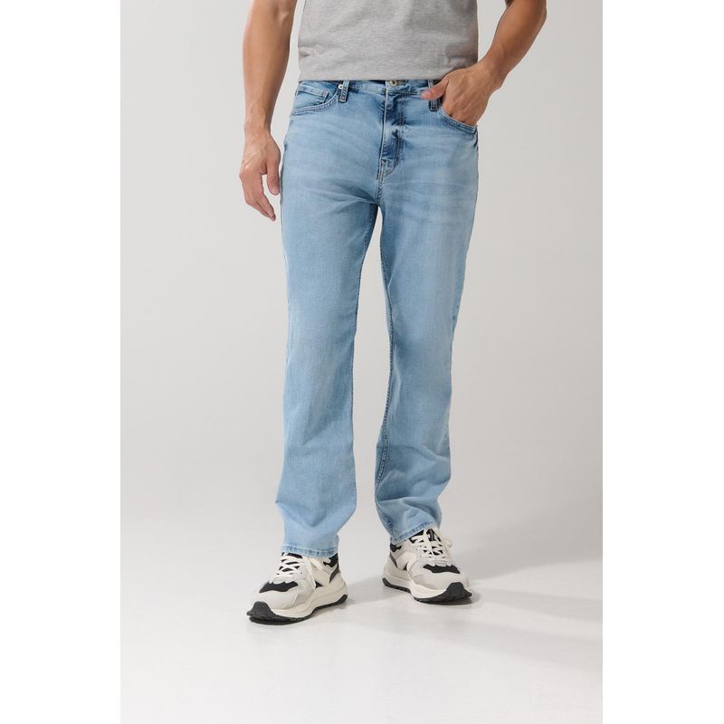 KOAJ - KOAJ Jean azul claro tiro bajo straight leg con bota recta HOMBRE