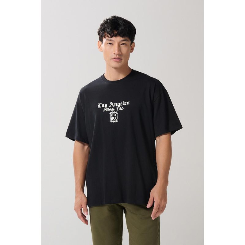 KOAJ - KOAJ Camsieta oversize manga corta en jersey con estampación t HOMBRE