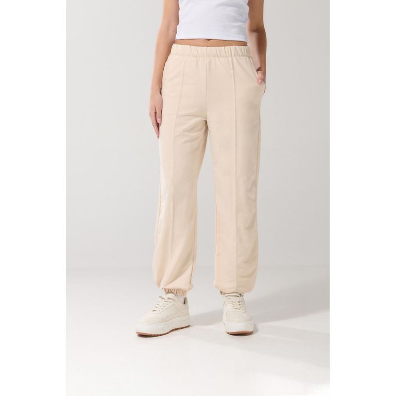 KOAJ Pantalón jogger para mujer unicolor bota y pretina con Mujer