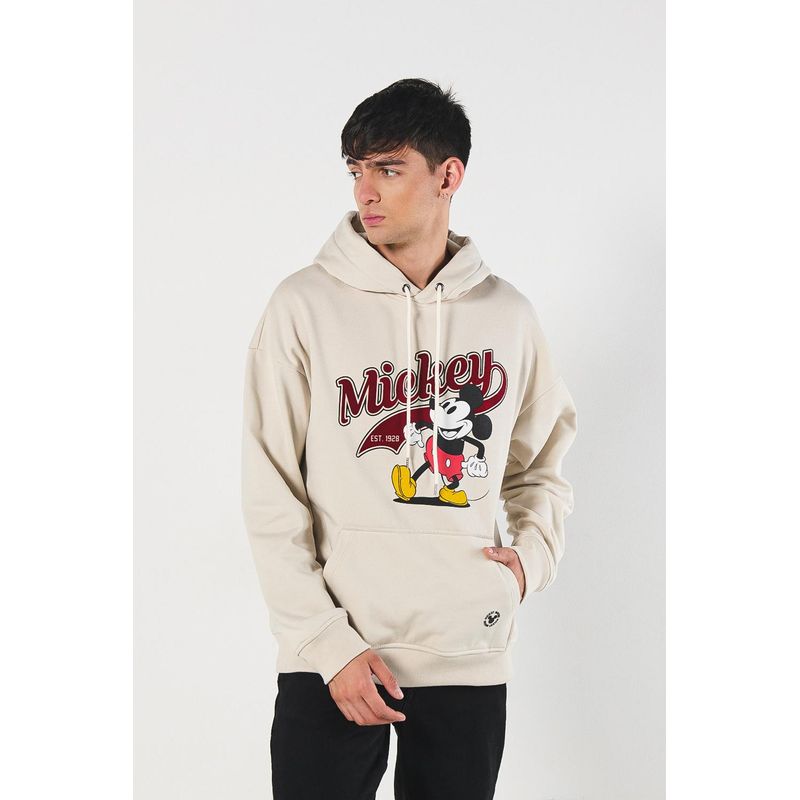 KOAJ - KOAJ Buzo kaki oversize con diseño de Mickey y capota HOMBRE