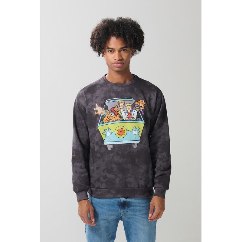 KOAJ - KOAJ Buzo cuello redondo con estampado en frente de Scooby Doo HOMBRE