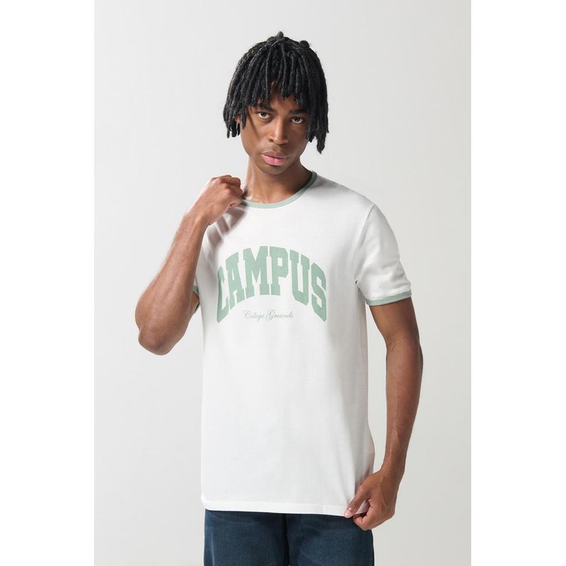 KOAJ - KOAJ Camiseta manga corta unicolor con contrastes y estampado  HOMBRE