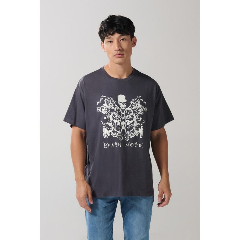 KOAJ - KOAJ Camiseta manga corta con estampado en frente de Death Not HOMBRE