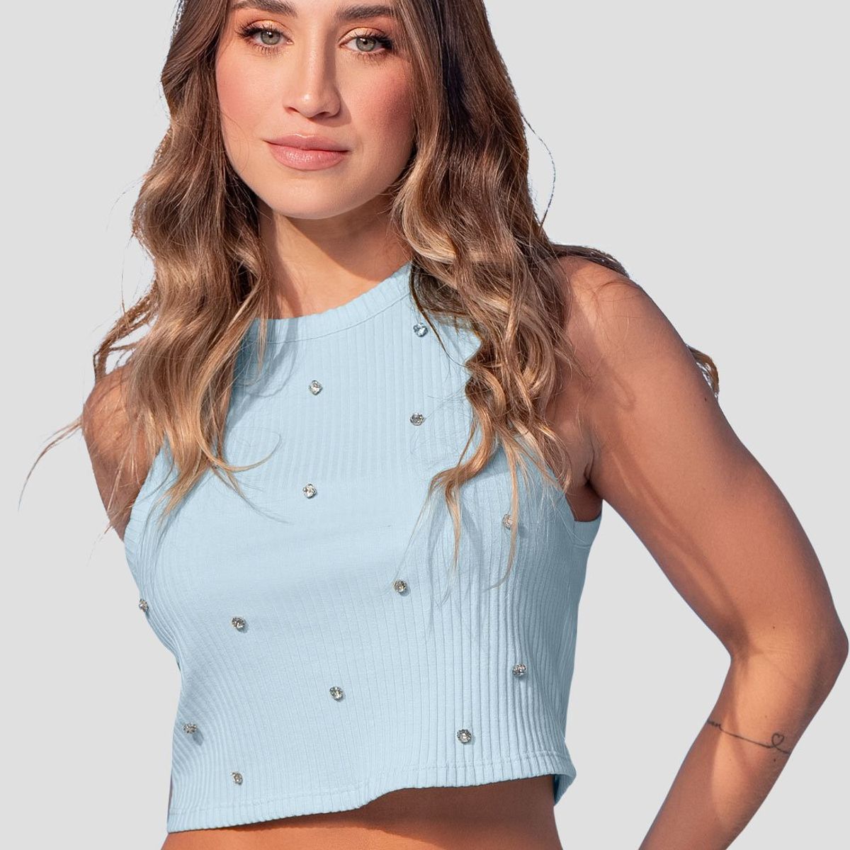 MARKETING PERSONAL - Blusa Mujer Azul Baby Mp 107855