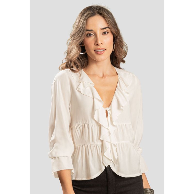 RUTTA - Blusa Mujer Crudo Rutta 110125