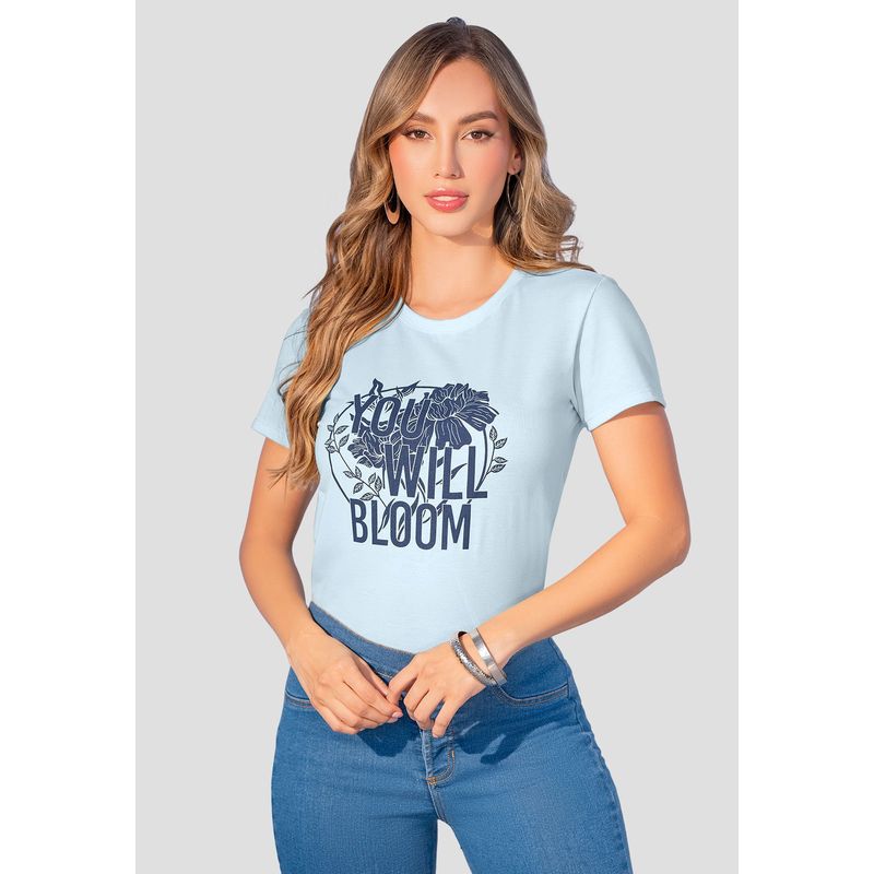 MARKETING PERSONAL - Camiseta Mujer Azul Baby Mp 107853