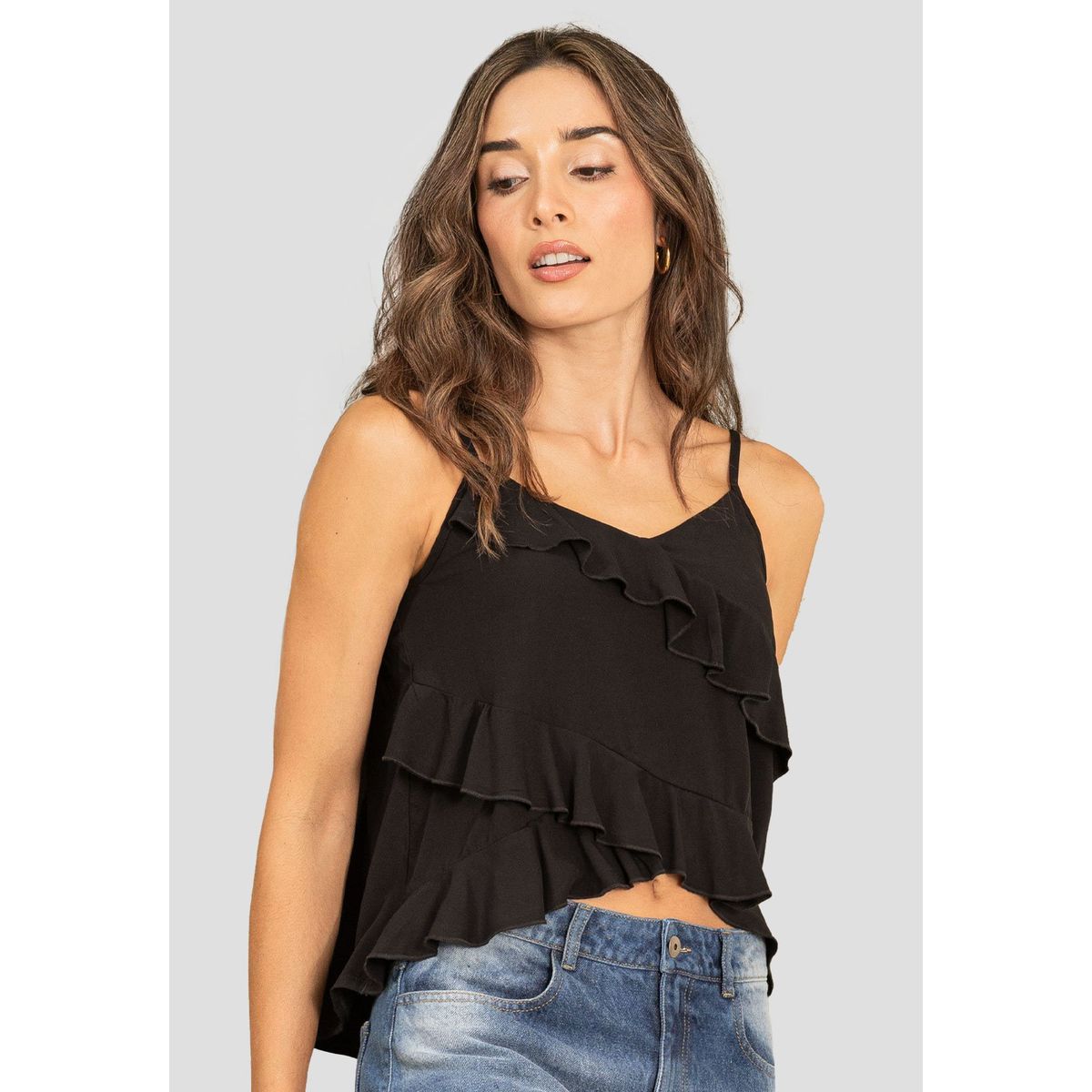 RUTTA - Blusa Mujer Negro Rutta 110123